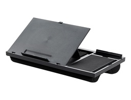 [KF14471] SOPORTE Q-CONNECT ANCHO PARA PORTATIL MOVIL RATON HASTA 17\&quot; AJUSTABLE 7 ANGULOS DIFERENTES COLOR NEGRO