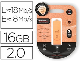 [TEC3100-16] MEMORIA USB TECH ONE TECH ECOTECH BIODEGRADABLE 16 GB USB 2.0