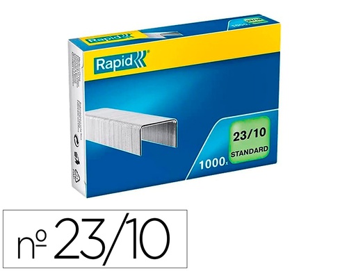 [24869300] GRAPAS RAPID 23/10 MM GALVANIZADA CAJA DE 1000 UNIDADES