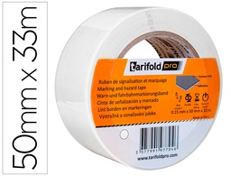 [197702] CINTA ADHESIVA TARIFOLD PARA MARCAJE Y SEÑALIZACION DE SUELO 33 MT X 50 MM COLOR BLANCO