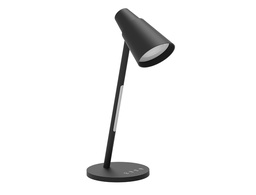 [KF10973] LAMPARA DE OFICINA Q-CONNECT SOBREMESA ABS TACTIL 6W 32 LED 150LM COLOR NEGRO