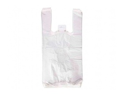 [3004044] BOLSA CAMISETA RECICLADA 70% BLANCA 50 MC 35X50 CM APTA LEGISLACION DE BOLSAS 2021