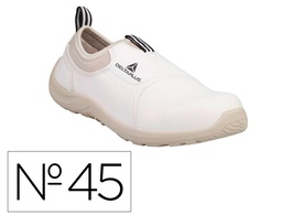 [MIAMIS2BC45] ZAPATOS DE SEGURIDAD DELTAPLUS MICROFIBRA PU SUELA PU MONO-DENSIDAD COLOR BLANCO TALLA 45