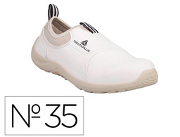 [MIAMIS2BC35] ZAPATOS DE SEGURIDAD DELTAPLUS MICROFIBRA PU SUELA PU MONO-DENSIDAD COLOR BLANCO TALLA 35