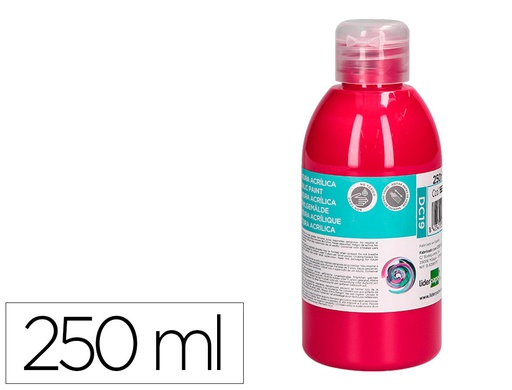 [DC19] PINTURA ACRILICA LIDERPAPEL BOTE DE 250 ML MAGENTA