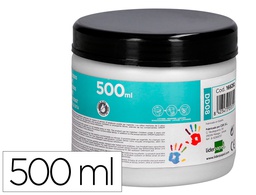 [DD08] PINTURA DEDOS LIDERPAPEL TARRINA DE 500 ML BLANCO