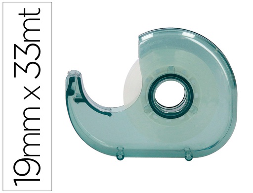 [PO01] MINIPORTARROLLO LIDERPAPEL ECOUSE 100% PLASTICO RECICLADO PARA CINTA DE 33 MT X 19 MM