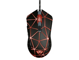 [22988] RATON TRUST GXT133 LOCX GAMING OPTICO LUCES LED 800-4000 PPP 6 BOTONES USB 2.0 CABLE 1,80 M COLOR NEGRO