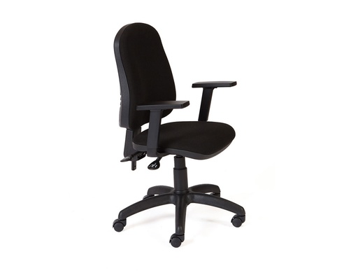 [911/4+958] SILLA ROCADA DIRECCION SISTEMA ASINCRO CON BRAZOS COLOR NEGRO