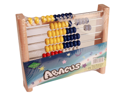 [AB01] ABACO MADERA LIDERPAPEL 100 BOLAS COLORES 273X112X230MM