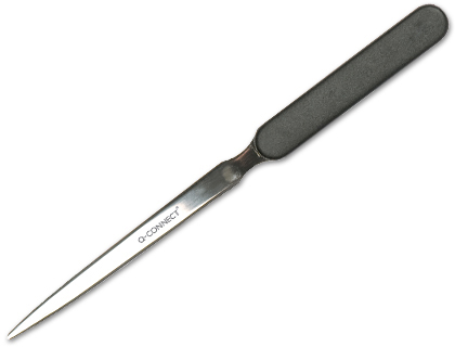 [KF03983] ABRECARTAS Q-CONNECT CON MANGO DE PLASTICO NEGRO LONGITUD 190 MM