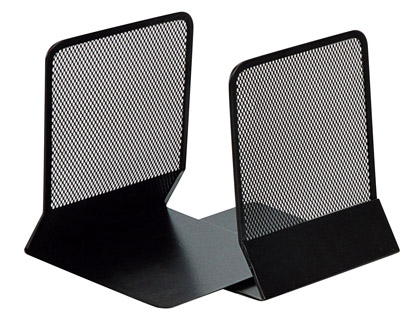 [KF15098] APOYALIBROS METALICO Q-CONNECT KF15098 REJILLA NEGRO JUEGO 165X152X135 MM