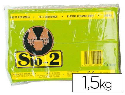 [209400011000] ARCILLA ARGILA SIO-2 COLOR ROJO PAQUETE DE 1,5 KG