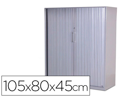 [1503AC00] ARMARIO METALICO ROCADA DOS PUERTAS TIPO PERSIANA INCLUYE DOS BALDA SERIE STORE 105X80X45 CM ACABADO AC00