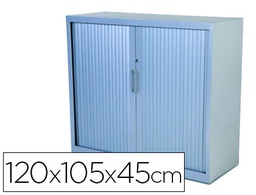 [1501AC00] ARMARIO METALICO ROCADA DOS PUERTAS TIPO PERSIANA INCLUYE DOS BALDA SERIE STORE 120X105X45 CM ACABADO AC00