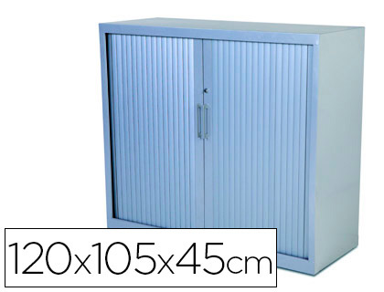 [1501AC00] ARMARIO METALICO ROCADA DOS PUERTAS TIPO PERSIANA INCLUYE DOS BALDA SERIE STORE 120X105X45 CM ACABADO AC00