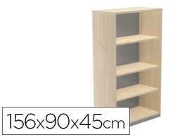 [1055AA01V24] ARMARIO ROCADA CON CUATRO ESTANTES SERIE STORE 156X90X45 CM ACABADO AA01 HAYA/HAYA