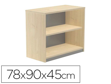[1004AA01] ARMARIO ROCADA CON DOS ESTANTES SERIE STORE 78X90X45 CM ACABADO AA01 HAYA/HAYA