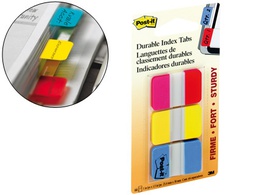 [70071501525] BANDERITAS SEPARADORAS RIGIDAS DISPENSADOR 3 COLORES POST-IT INDEX 686-RYB MEDIANOS22 BANDERITAS POR COLOR