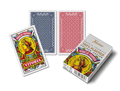 [10023423] BARAJA FOURNIER ESPAÑOLA 100% PLASTICO 50 CARTAS