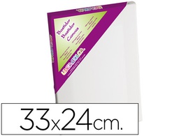 [A30208-4F] BASTIDOR LIDERCOLOR 4F LIENZO GRAPADO LATERAL ALGODON 100% MARCO PAWLONIA 1,8X3,8 CM BORDES MADERA 33X24 CM