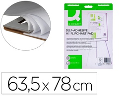 [KF37003] BLOC CONGRESO Q-CONNECT PAPEL AUTOADHESIVO 635X830 MM FSC 30 HOJAS 70G/M2