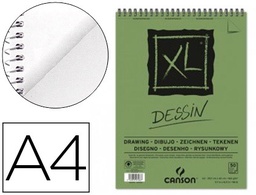 [C400039088] BLOC DIBUJO CANSON XL DESSIN DIN A4 LISO MICROPERFORADO ESPIRAL 21X29,7 CM 50 HOJAS 160 GR/M2