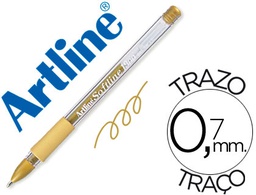 [EGB-1900 OR] BOLIGRAFO ARTLINE 1900 SOFTLINE TINTA ACEITE METALICO ORO