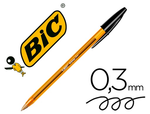 [872731] BOLIGRAFO BIC CRISTAL PUNTA FINA NEGRO