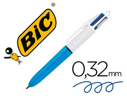 [895958] BOLIGRAFO BIC CUATRO COLORES MINI PUNTA MEDIA 1MM