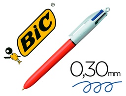[982867] BOLIGRAFO BIC CUATRO COLORES PUNTA FINA 0,8 MM