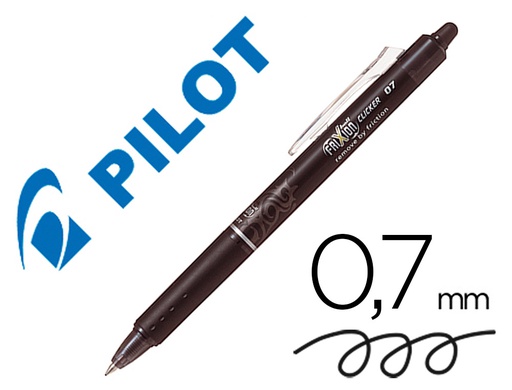 [NFCN] BOLIGRAFO PILOT FRIXION CLICKER BORRABLE 0,7 MM COLOR NEGRO