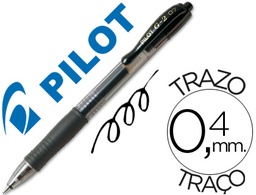 [NG2N] BOLIGRAFO PILOT G-2 NEGRO TINTA GEL RETRACTIL SUJECION DE CAUCHO