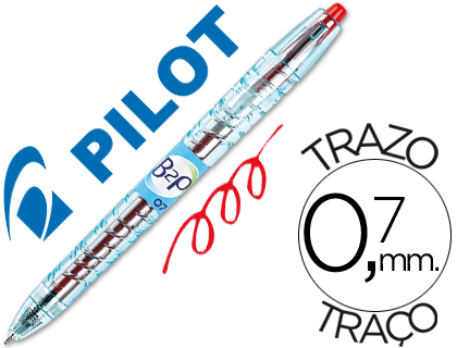 [NB2P7R] BOLIGRAFO PILOT GEL B2P ROJO