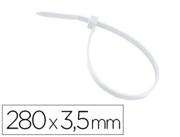 [KE234000120] BRIDA 3M PARA INTERIOR BLANCA 280X3,5 MM BOLSA DE 100 UNIDADES