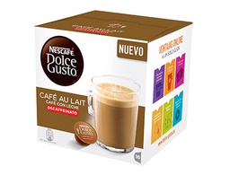 [12293457] CAFE DOLCE GUSTO CAFE CON LECHE DESCAFEINADO MONODOSIS CAJA DE 16 UNIDADES