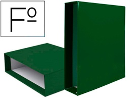 [CZ17] CAJA ARCHIVADOR LIDERPAPEL DE PALANCA CARTON FOLIO DOCUMENTA LOMO 82MM COLOR VERDE
