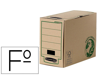 [4471901] CAJA ARCHIVO DEFINITIVO FELLOWES FOLIO CARTON RECICLADO LOMO 150 MM