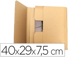 [KF26143] CAJA PARA EMBALAR Q-CONNECT LIBRO MEDIDAS 400X290X75 MM ESPESOR CARTON 3 MM