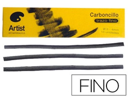 [W001] CARBONCILLO ARTIST FINO 3-4 MM CAJA DE 10 UNIDADES