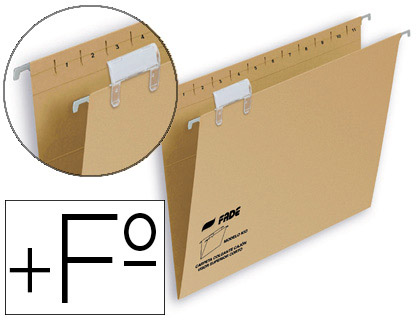 [400064831] CARPETA COLGANTE FADE FOLIO PROLONGADO VISOR SUPERIOR KRAFT ECO