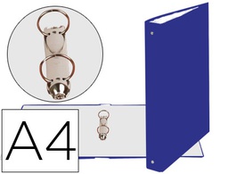 [54372E] CARPETA DE 2 ANILLAS 30MM REDONDAS EXACOMPTA DIN A4 CARTON FORRADO AZUL