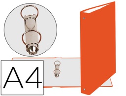 [54374SE] CARPETA DE 2 ANILLAS 30MM REDONDAS EXACOMPTA DIN A4 CARTON FORRADO NARANJA