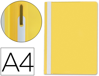 [KF01457] CARPETA DOSSIER FASTENER PLASTICO Q-CONNECT DIN A4 AMARILLA