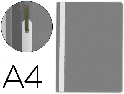 [KF01650] CARPETA DOSSIER FASTENER PLASTICO Q-CONNECT DIN A4 GRIS