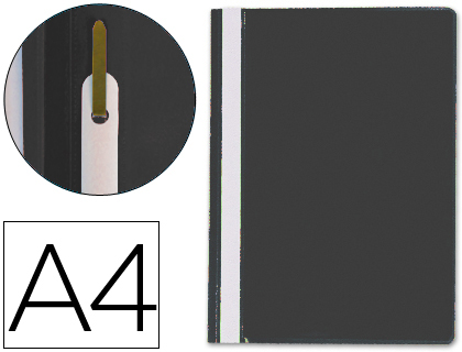 [KF01453] CARPETA DOSSIER FASTENER PLASTICO Q-CONNECT DIN A4 NEGRA