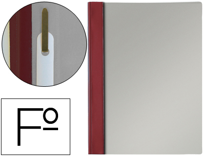[13203] CARPETA DOSSIER FASTENER PVC ESSELTE FOLIO BURDEOS