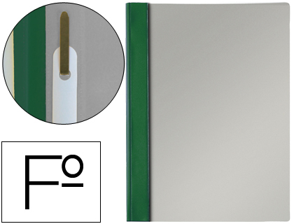 [13205] CARPETA DOSSIER FASTENER PVC ESSELTE FOLIO VERDE