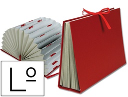 [FU06] CARPETA FUELLE LIDERPAPEL LETRAS CARTON FORRADO BURDEOS