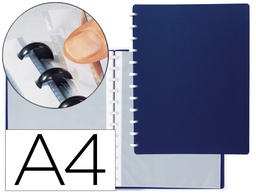 [WA02] CARPETA LIDERPAPEL DIN A4 CON 20 FUNDAS INTERCAMBIABLES COLOR AZUL